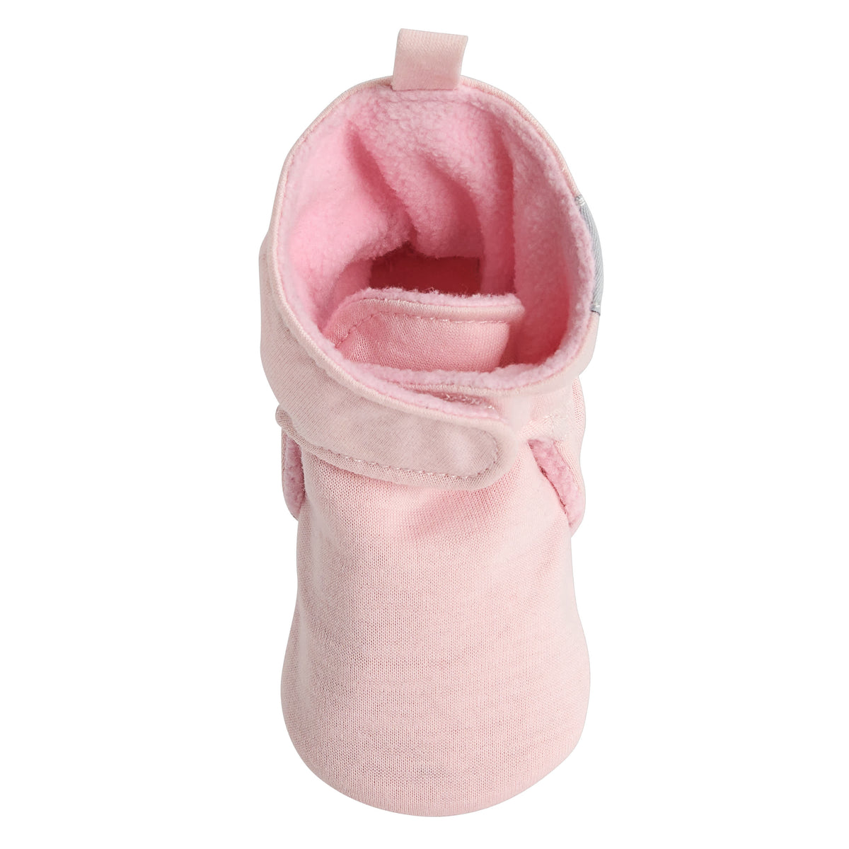 Baby Girls Pink Soft Booties, view 7
