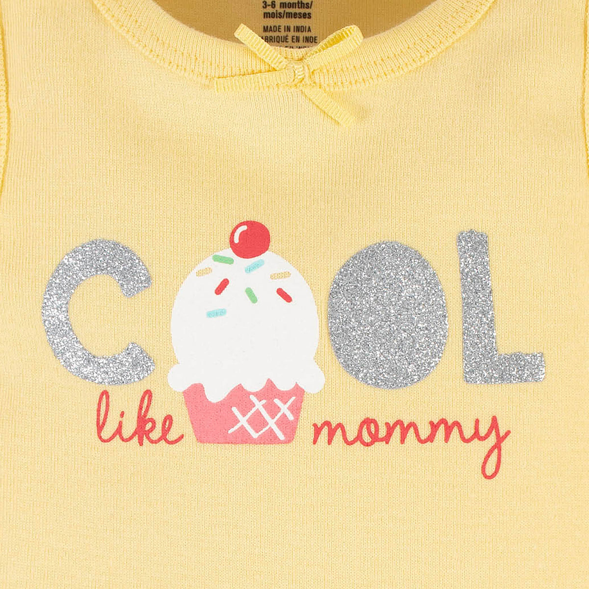 4-Pack Baby Girls Dots Of Rainbows Tank Onesies Bodysuits, view 3
