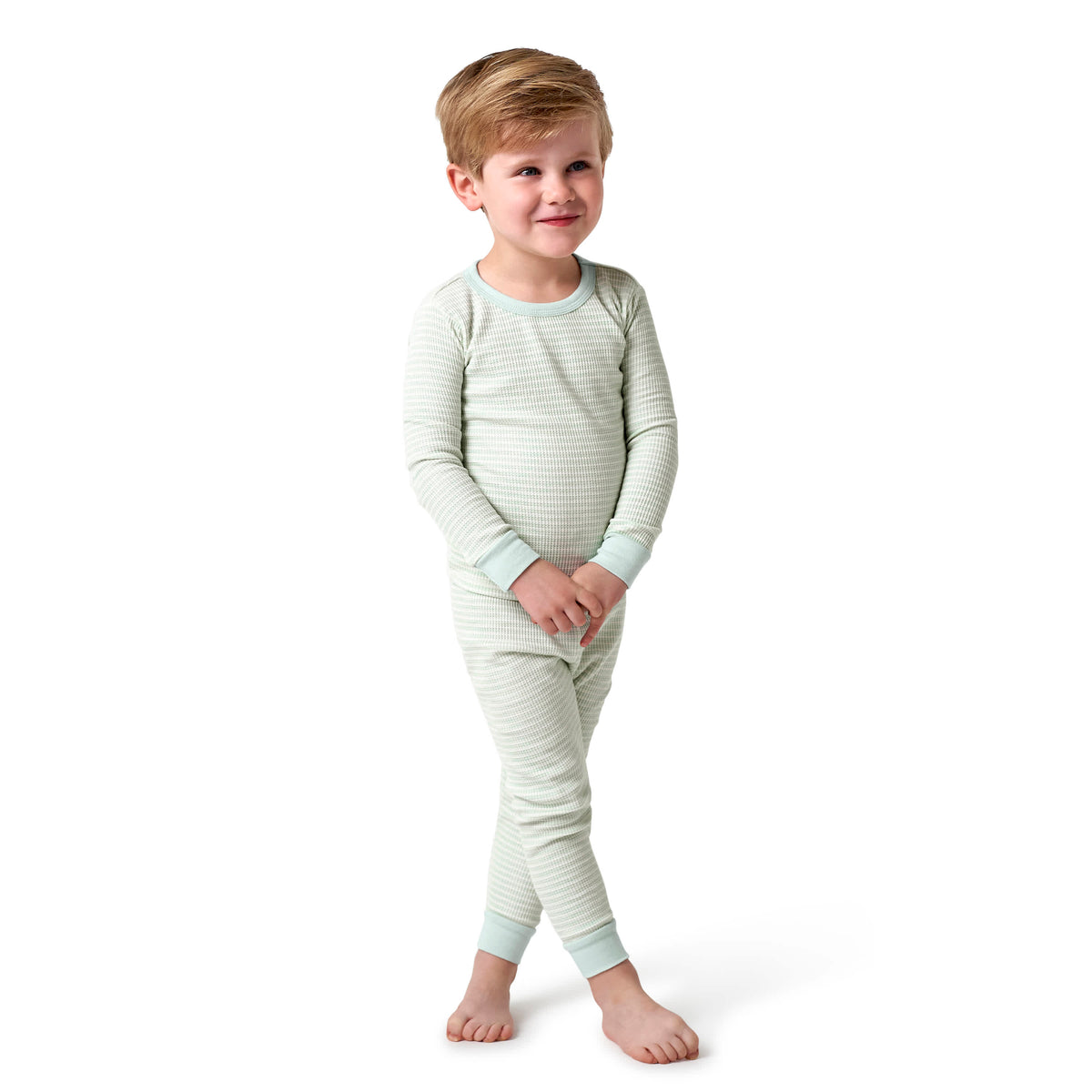 2-Piece Baby & Toddler Boys Stripe Snug Fit Pajama Set, view 2