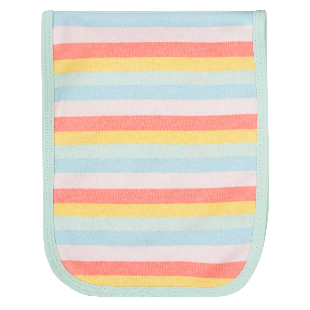 4-Pack Baby Girls Rainbow Burp Cloths, view 3