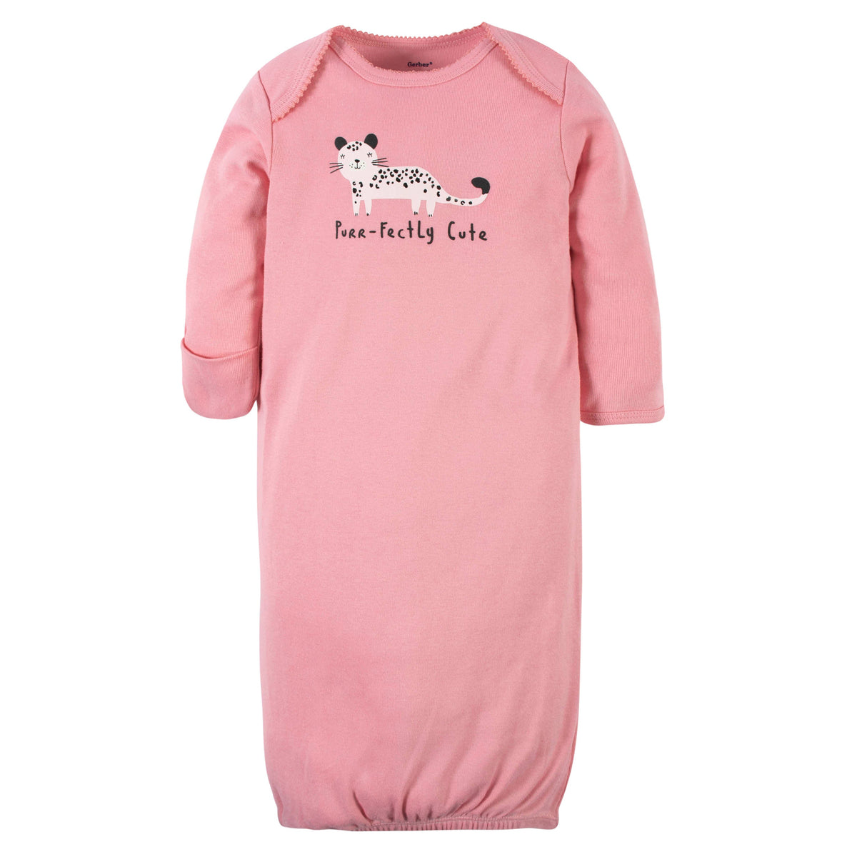 2-Pack Baby Girls Leopard Gowns, view 2