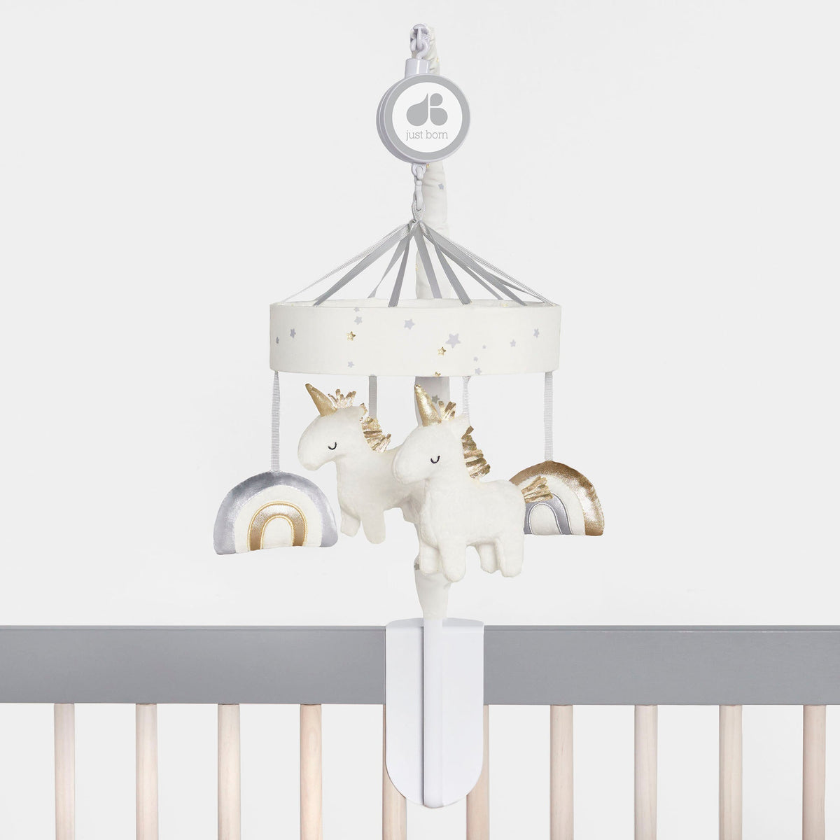 Baby Neutral Unicorns & Rainbows Mobile, view 2