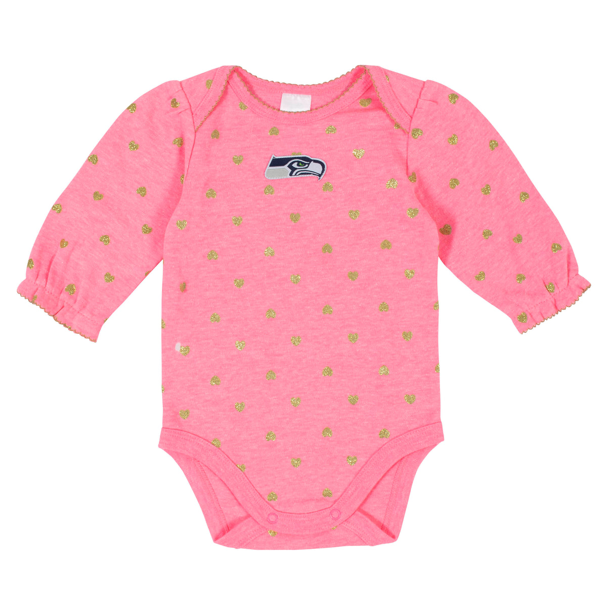 2-Pack Seattle Seahawks Long Sleeve Bodysuits, view 2