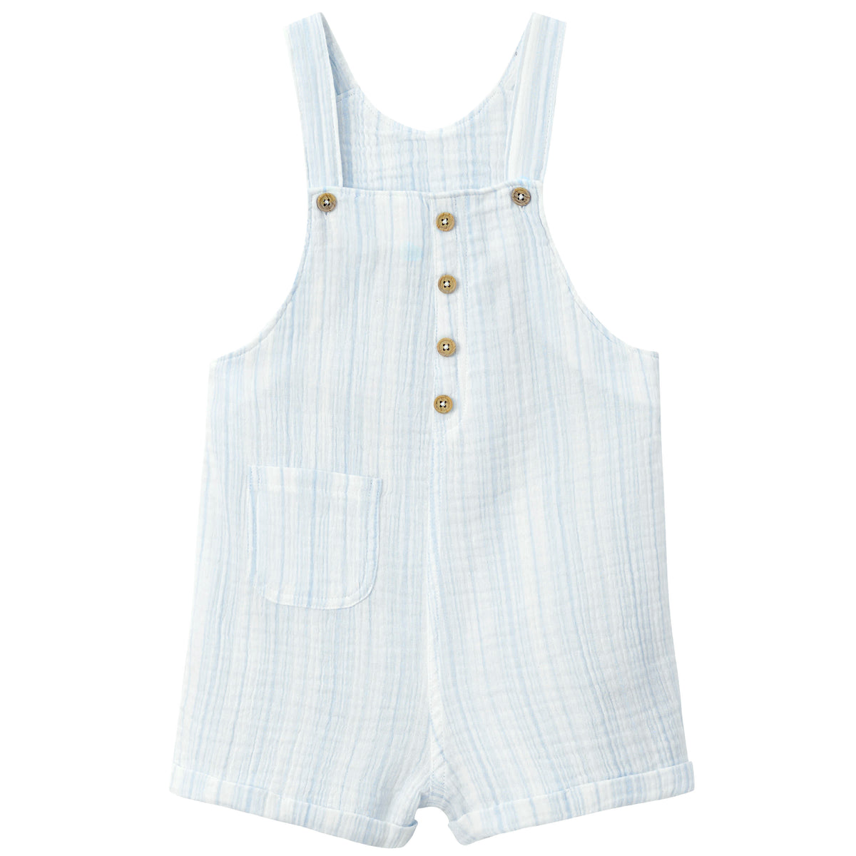 Infant & Toddler Stripes Gauze Shortall