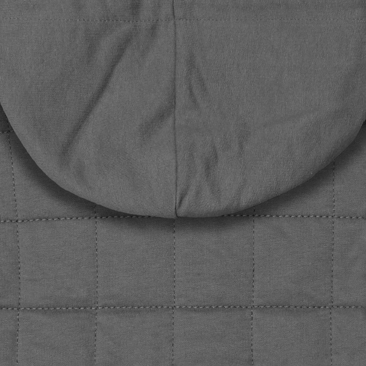 Modern Moments by Gerber Infant & Toddler Boys Gray Quilted Hooded Vest, view 7
