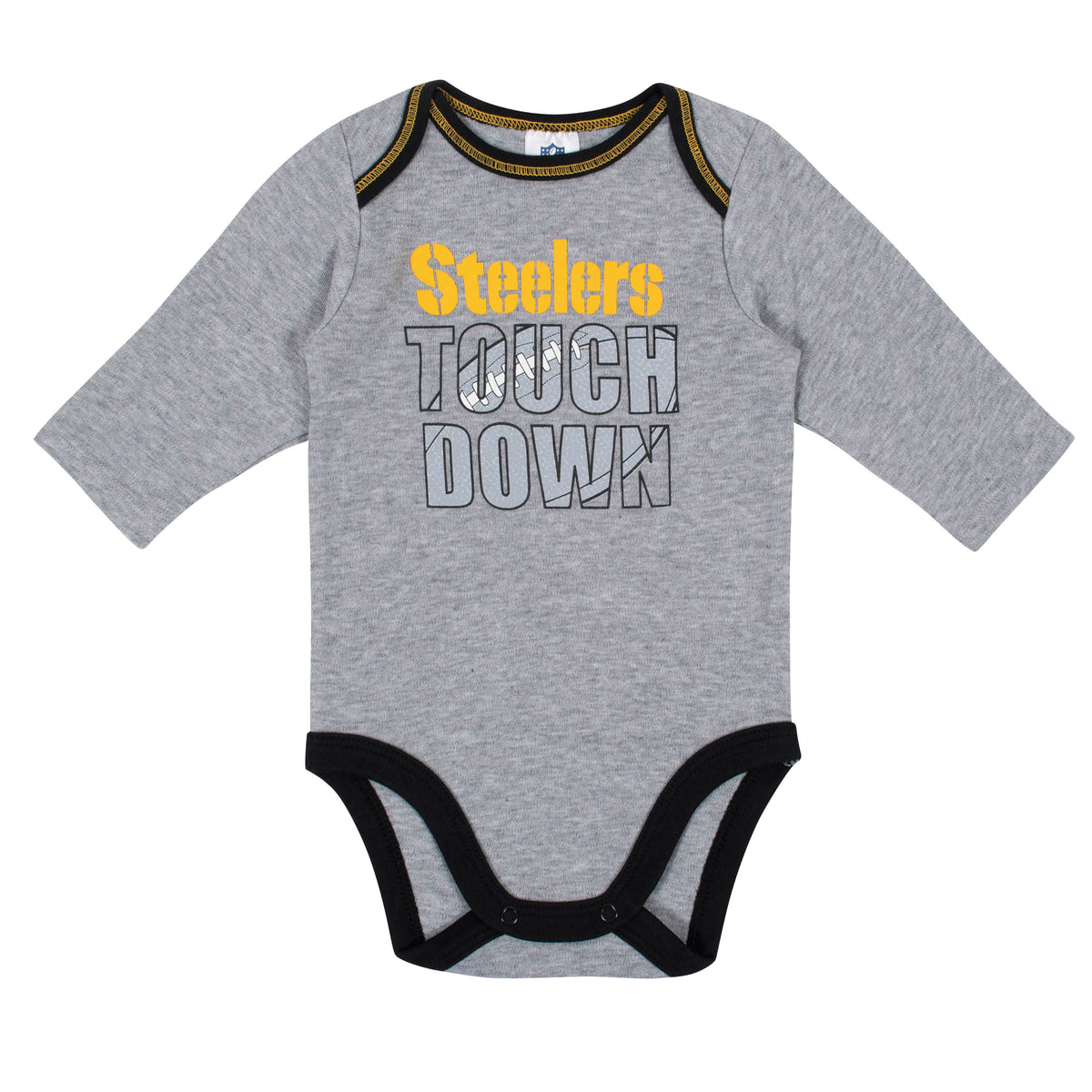 2-Pack Pittsburgh Steelers Long Sleeve Bodysuits, view 2