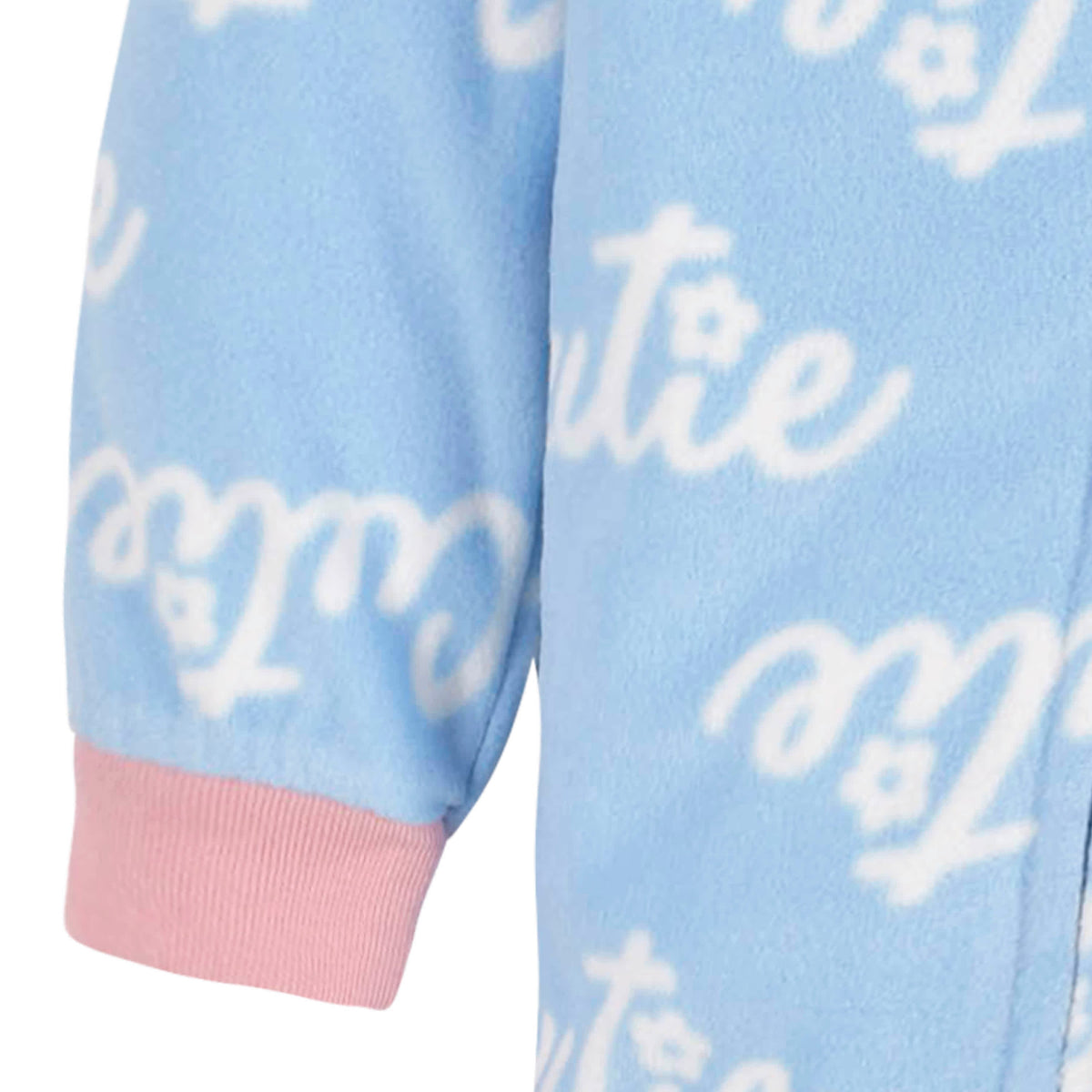 2-Pack Baby & Toddler Girls Blue Cutie Fleece Pajamas, view 6