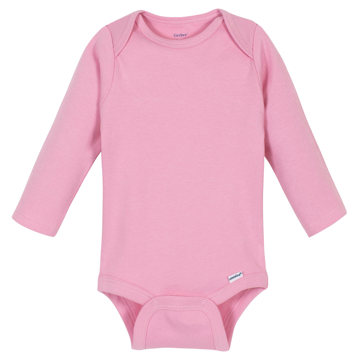 Premium Long Sleeve Onesies Bodysuit in Light Pink