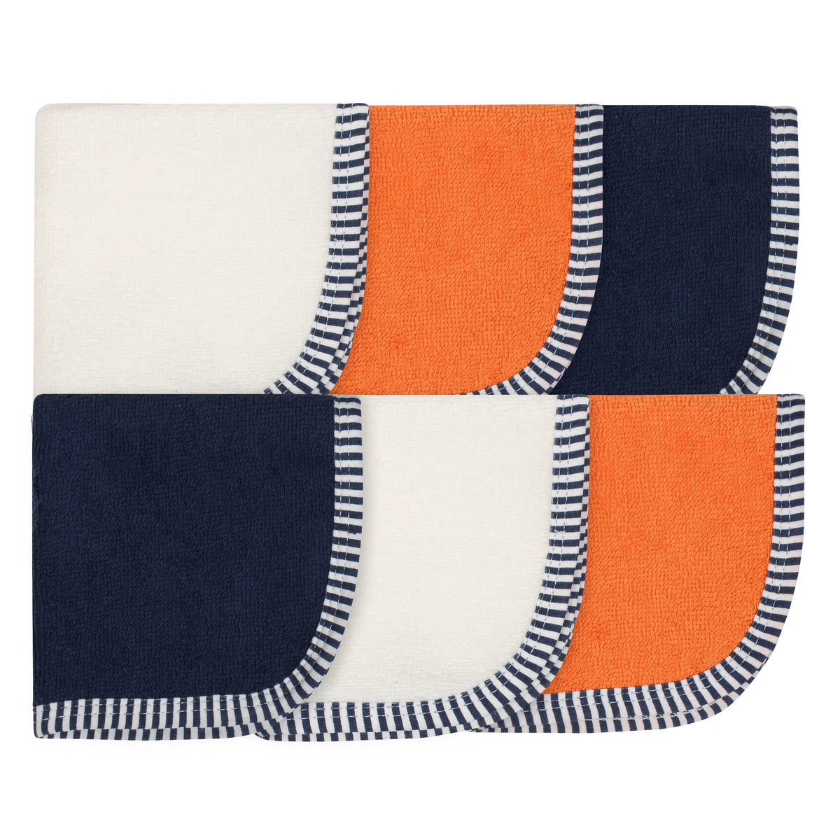 6-Pack Boys' Woven Washcloths