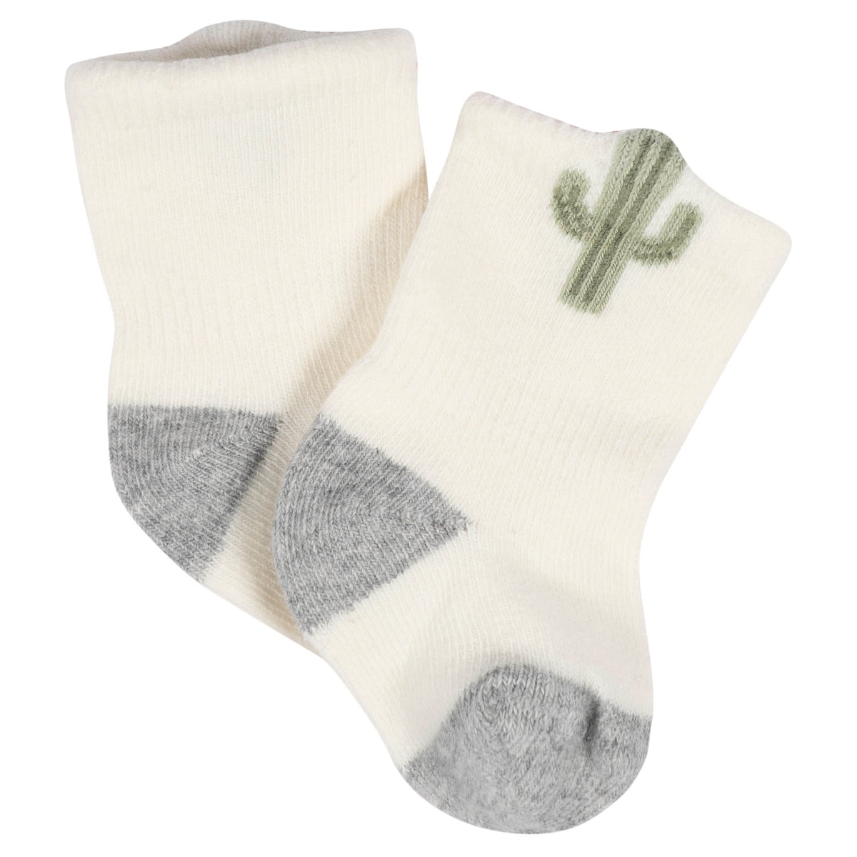 8-Pack Baby Neutral Southwest Jersey Wiggle Proof Socks, view 4