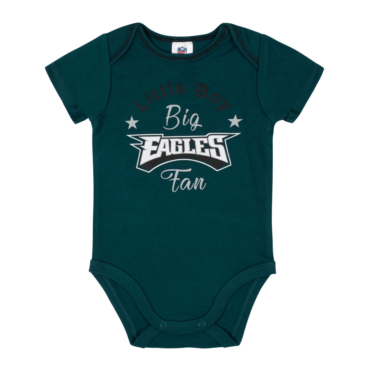 Baby Boys 3-Piece Philadelphia Eagles Bodysuit, Gown, and Cap Set, view 2