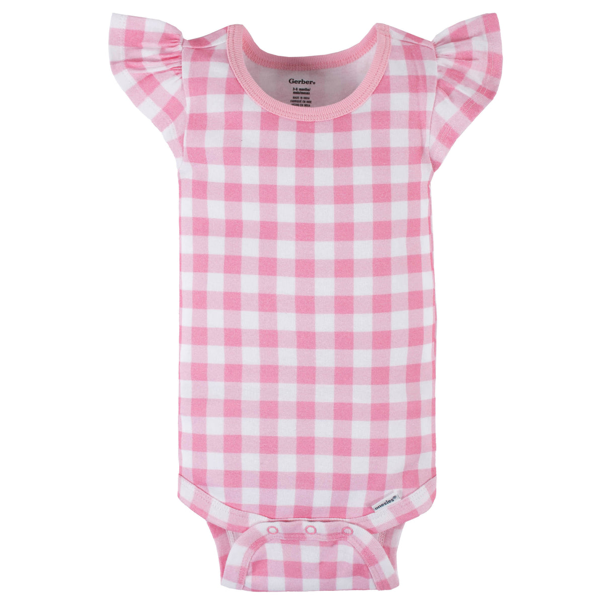 4-Pack Baby Girls Summer Blossom Short Sleeve Onesies Bodysuits, view 4