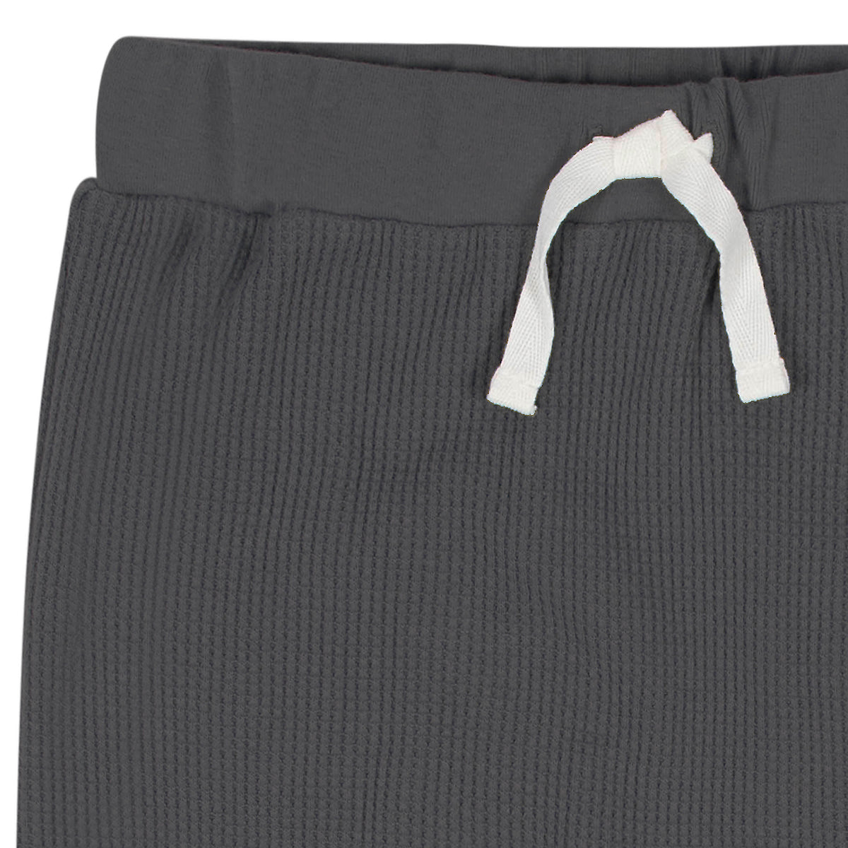 2-Piece Infant & Toddler Boys Charcoal Waffle Hoodie & Jogger Set, view 7