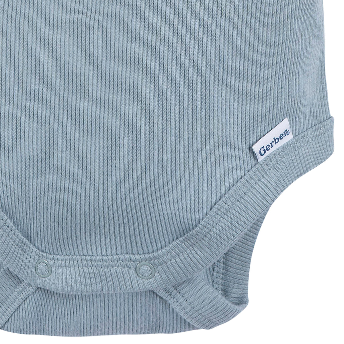 2-Piece Baby Boys Blue Bodysuit and Shorts Set, view 8