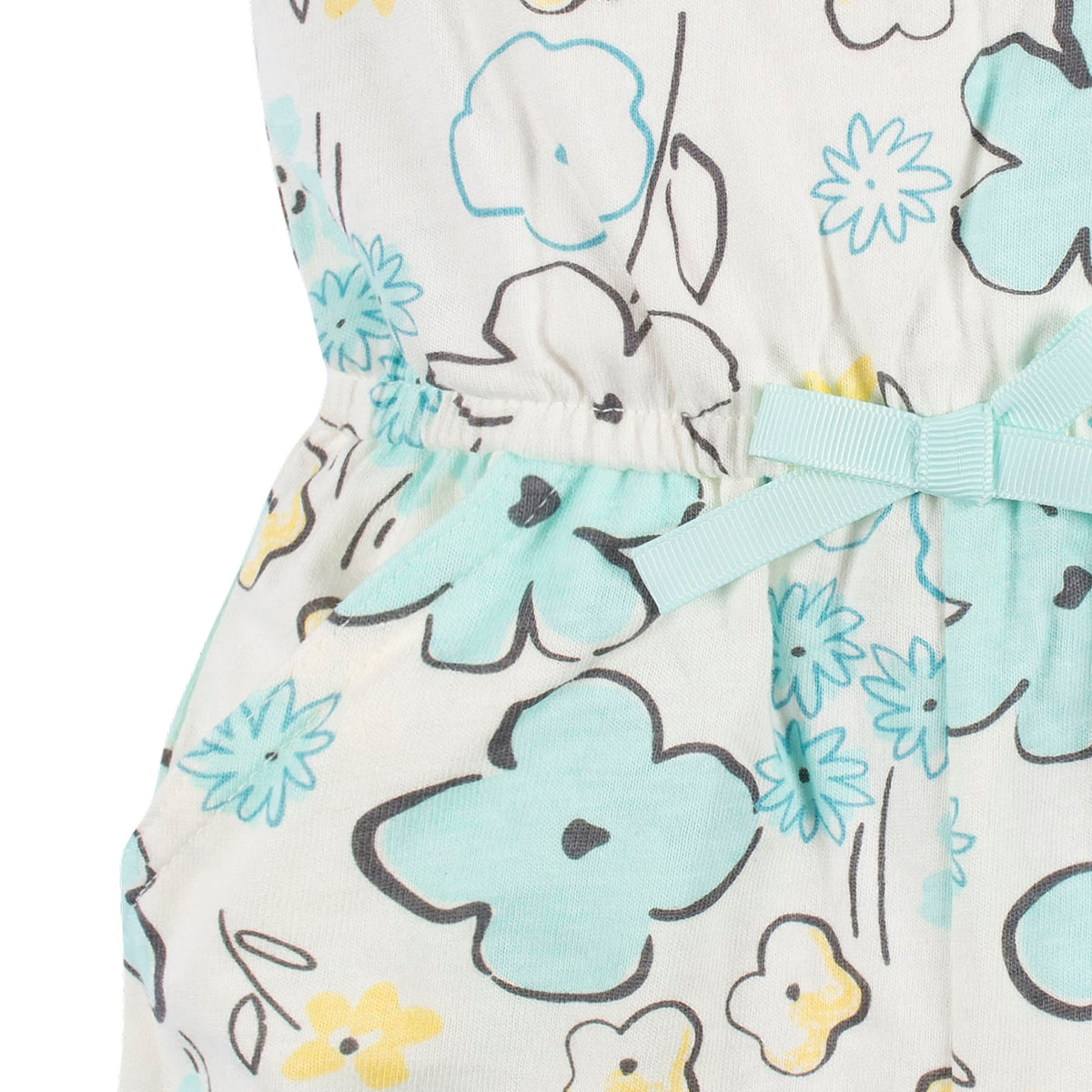 2-Pack Baby & Toddler Girls Bee Petals Tank Rompers, view 6