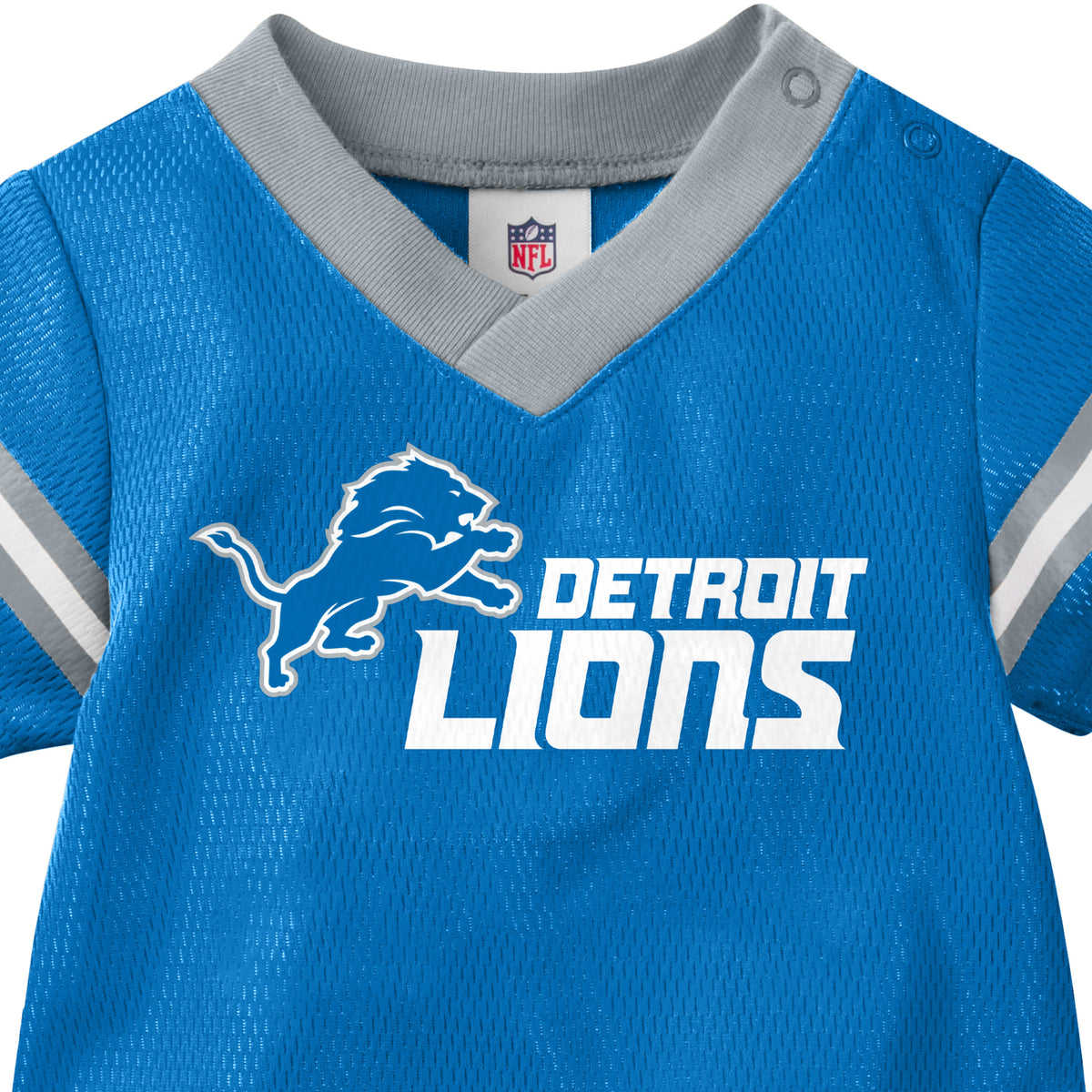 Baby Boys Lions Short Sleeve Jersey Bodysuit, view 5