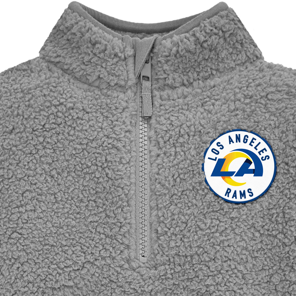 Infant & Toddler Boys Rams 1/4 Zip Sherpa Top, view 2
