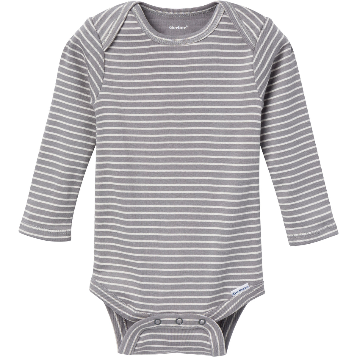 6-Pack Baby Boys Blue Plaid Onesies Bodysuits, view 2