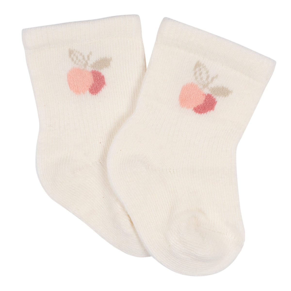 6-Pack Baby Girls Appley Sweet Wiggle Proof Socks, view 5