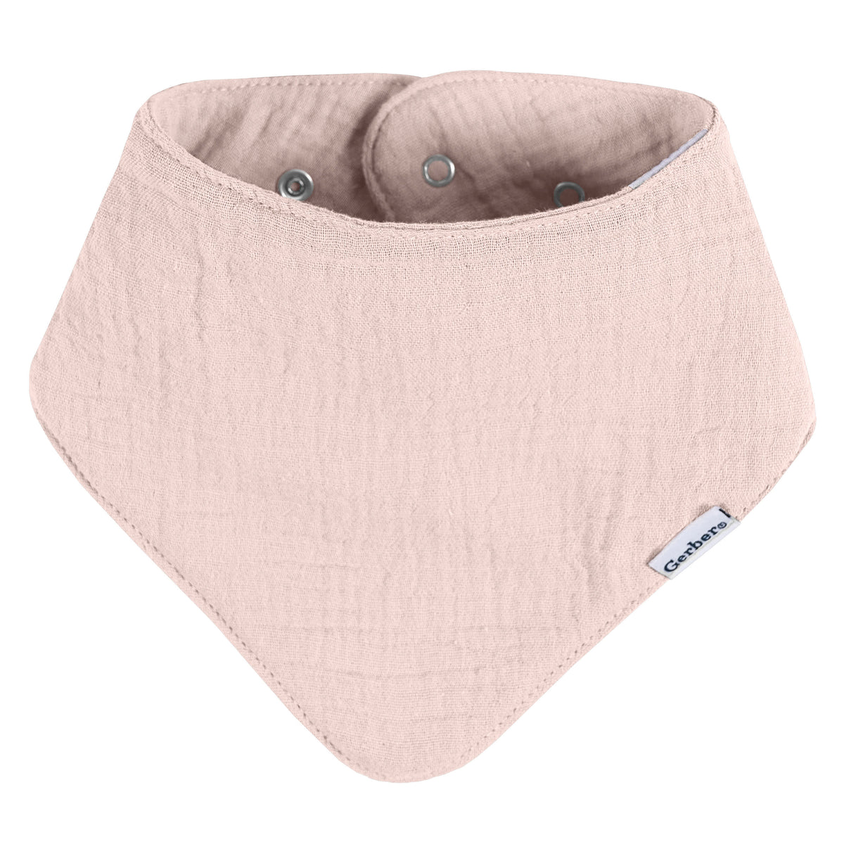 10-Pack Baby Girls Multi Pink Muslin Bandana Bib, view 4