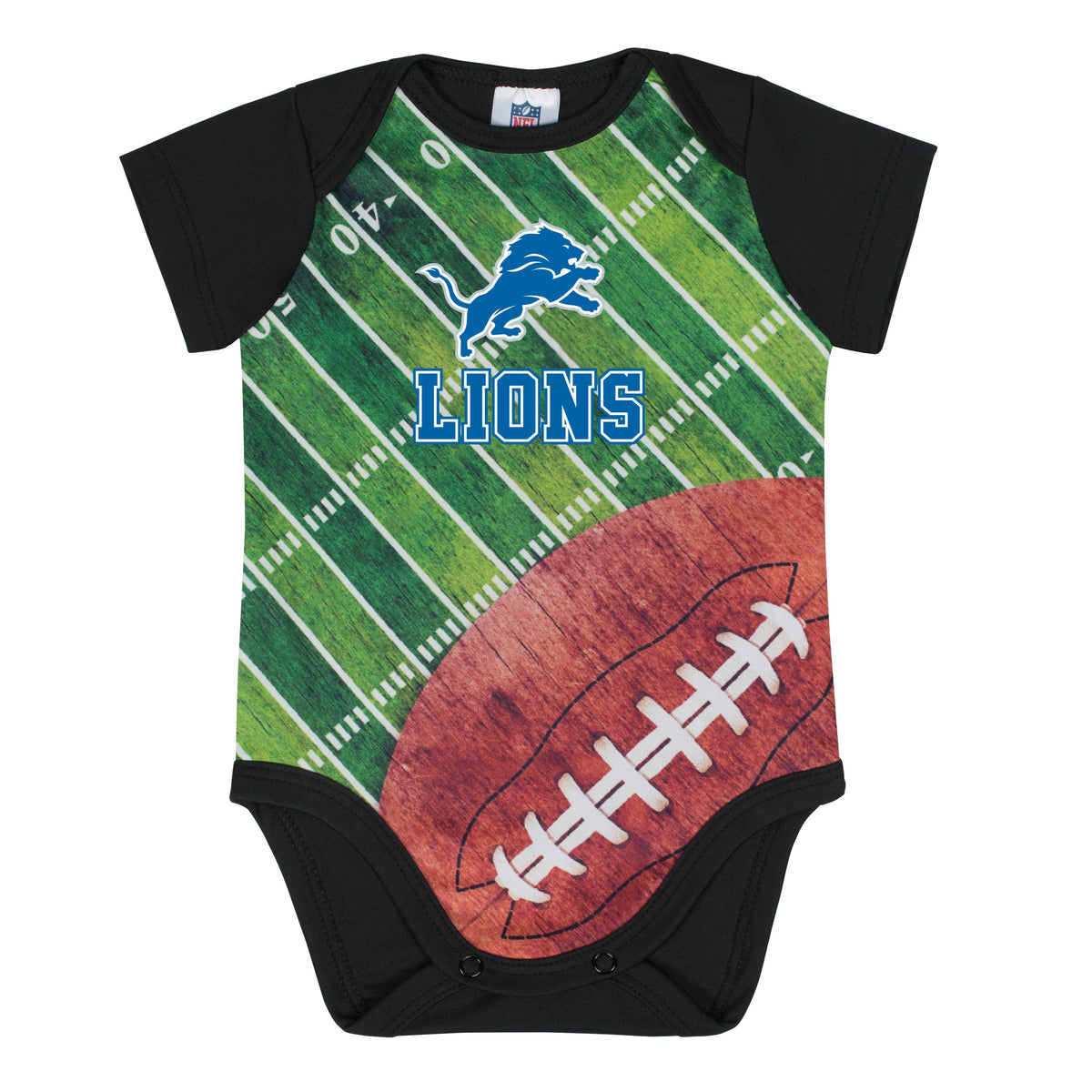 Detroit Lions Toddler Boys Short Sleeve Bodysuit