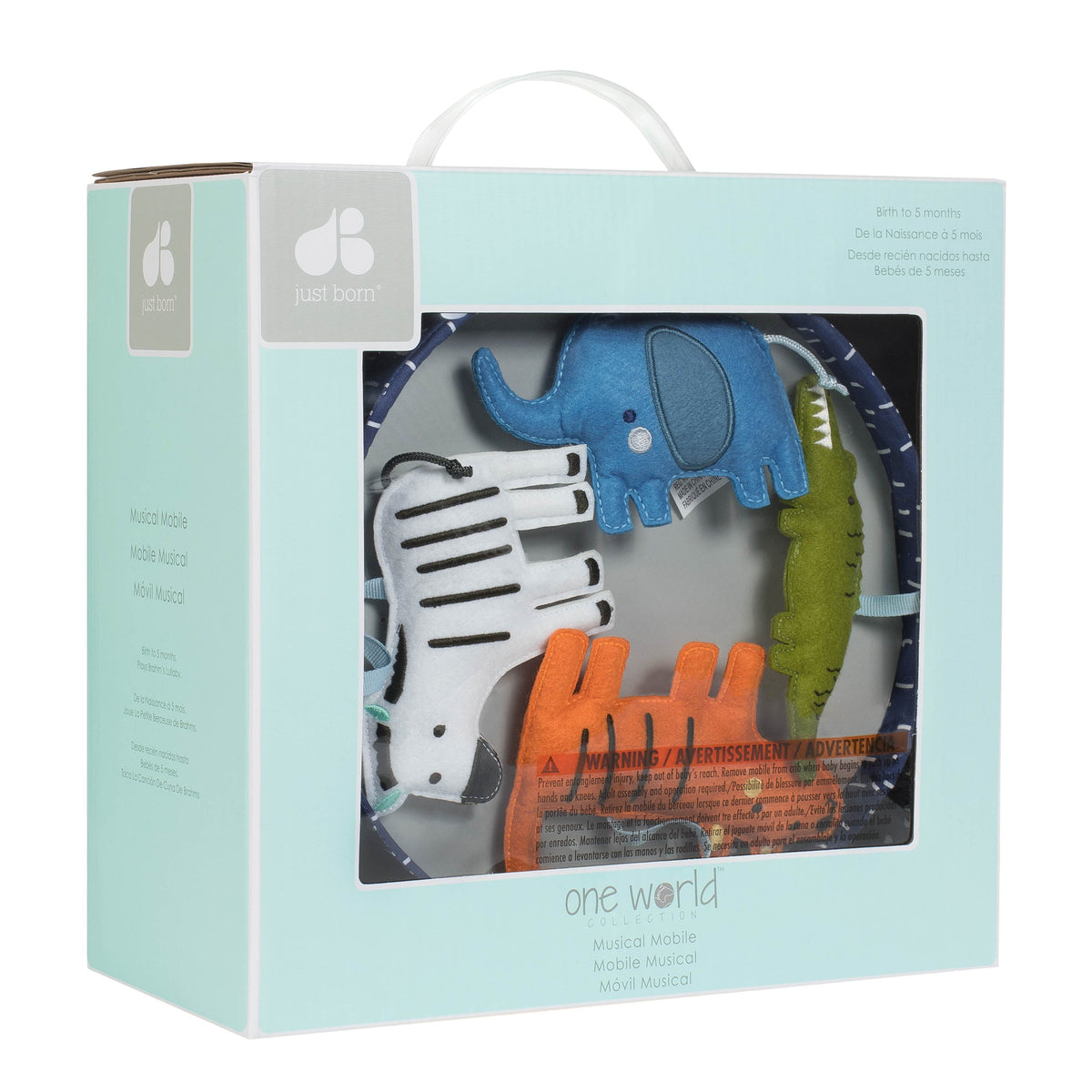 Baby Boys Hello World Musical Mobile, view 2