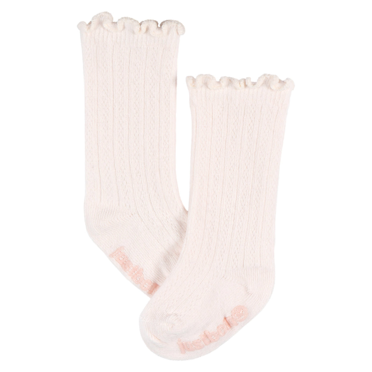 6-Pack Baby Girls Pink Rolled Cuff Ribbed Socks, view 2