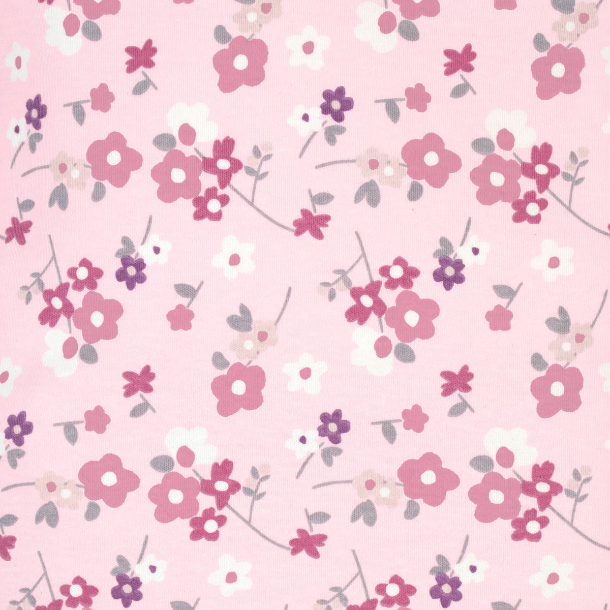 4-Piece Organic Baby Girls Fox Gowns & Caps, view 3