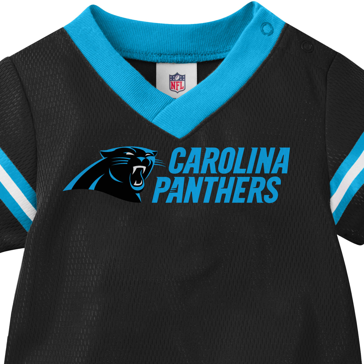 Baby Boys Panthers Short Sleeve Jersey Bodysuit, view 5