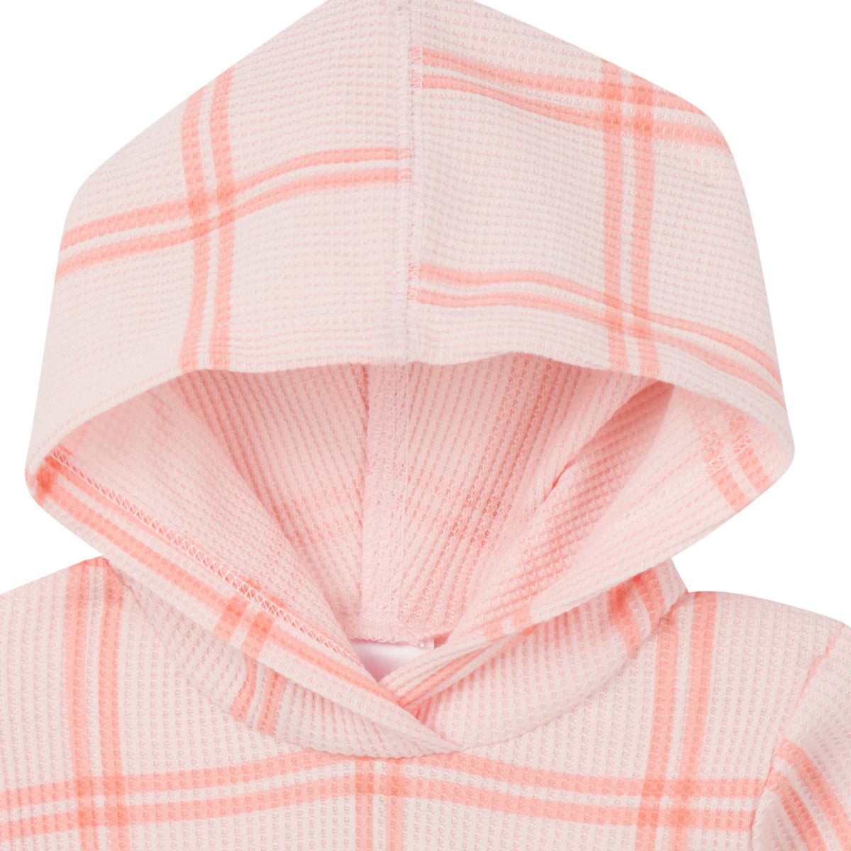 2-Piece Baby Girls Pink Plaid Dress Set, view 3