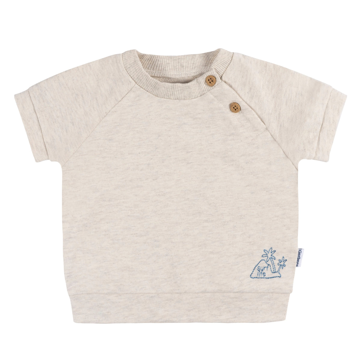 2-Piece Baby Boys Surf T-Shirt and Shorts, view 2