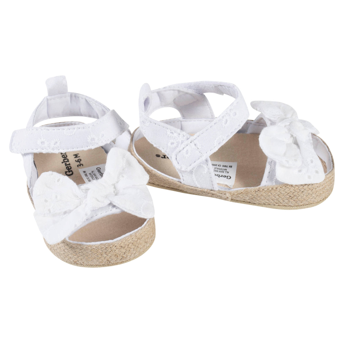Baby White Eyelet Espadrille Sandal