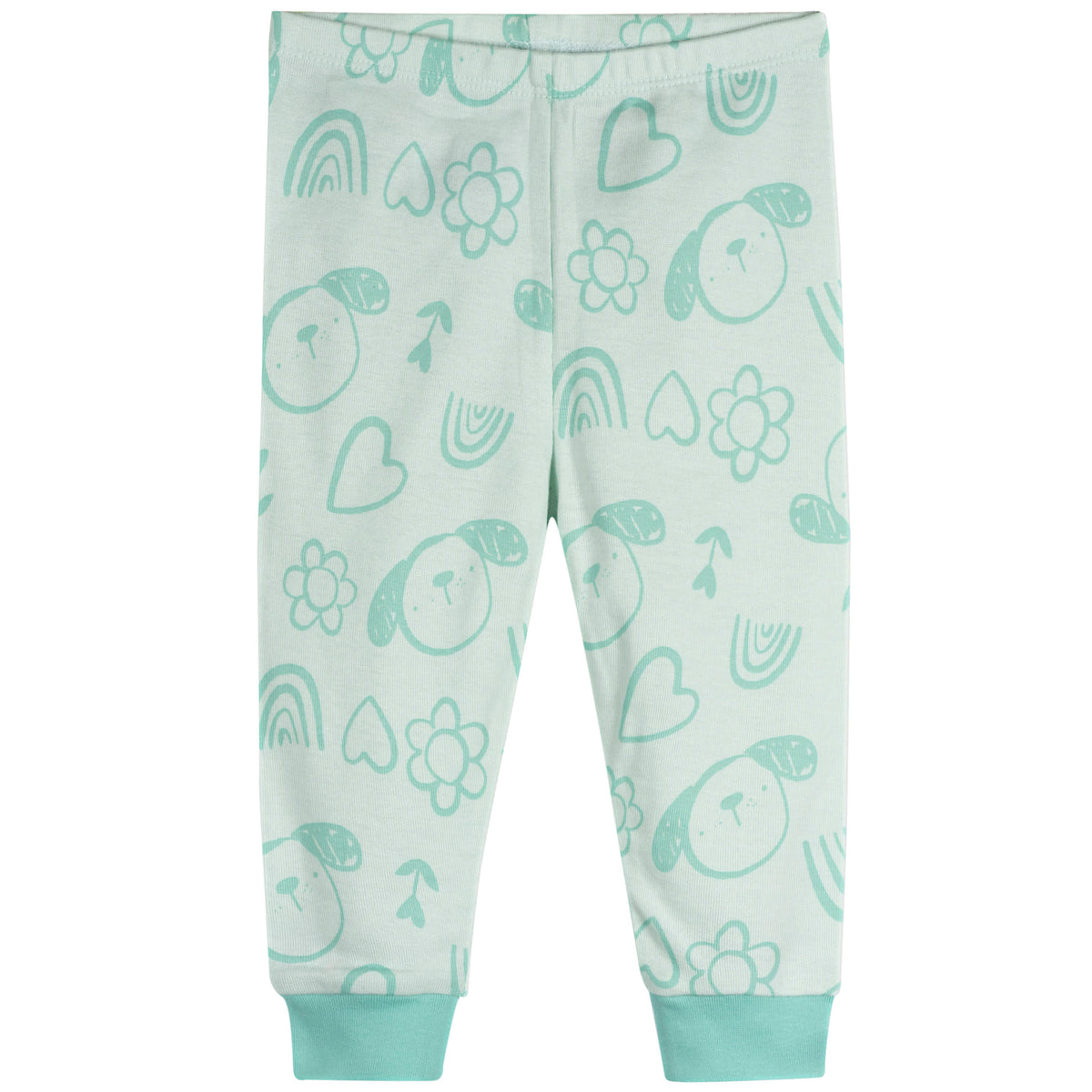 4-Piece Baby Girls Flowers Pajamas Sets, view 3