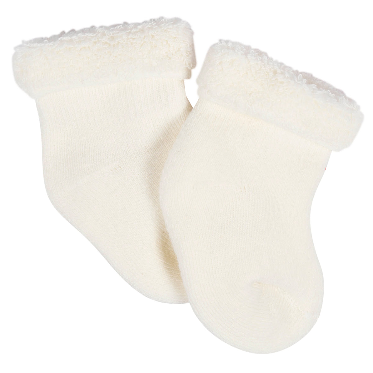12-Pack Baby Girls Golden Floral Terry Wiggle Proof Socks, view 11