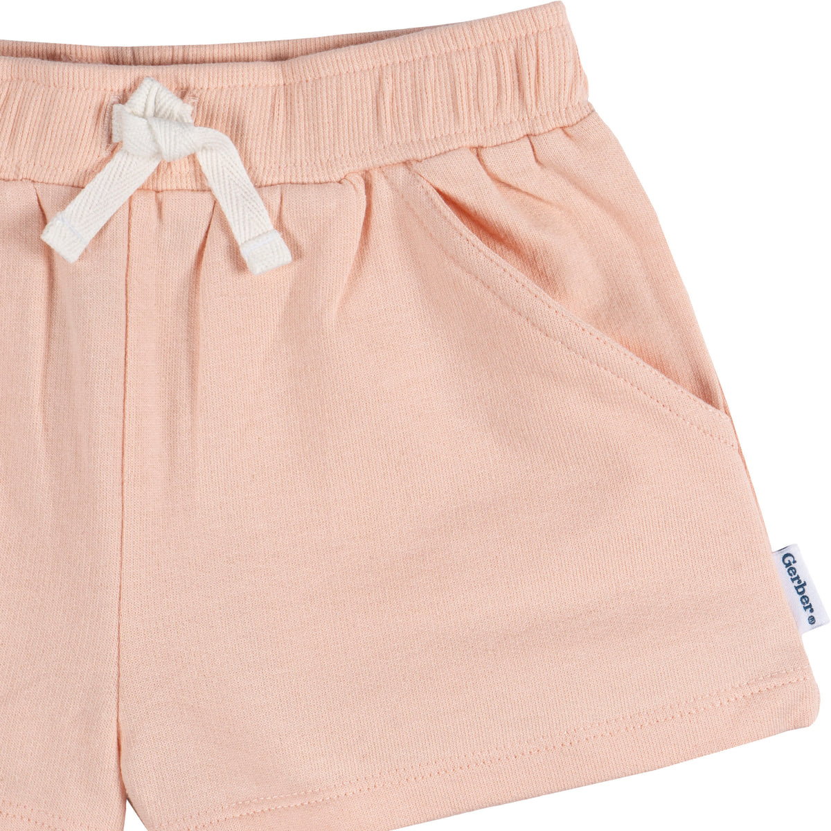 3-Pack Baby & Toddler Girls Grey/Pink/Black Knit Short, view 5
