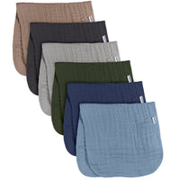 6-Pack Baby Boys Multi Blues Browns Muslin Burpcloth