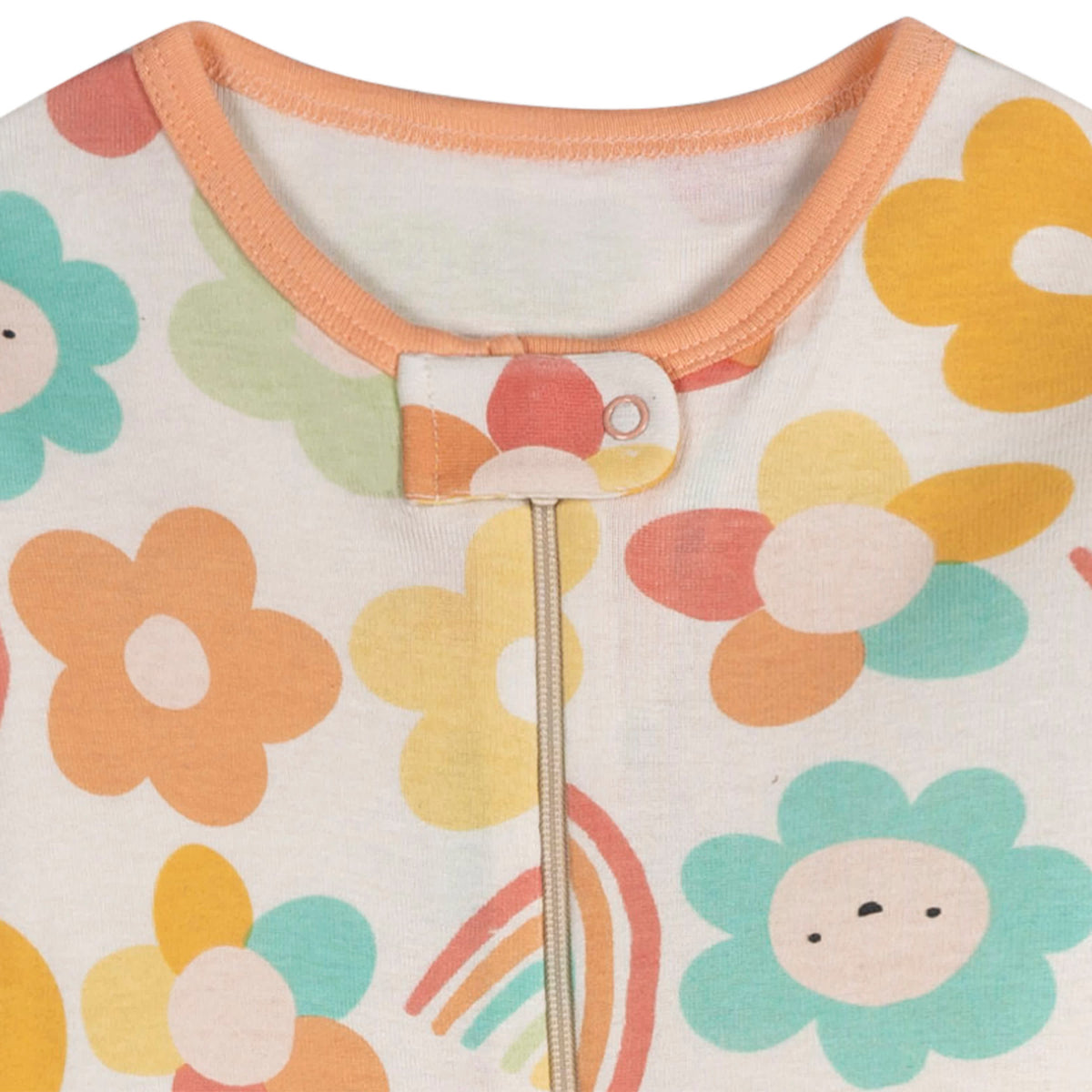 2-Pack Baby Girls Sunny Day Footed Pajamas, view 5