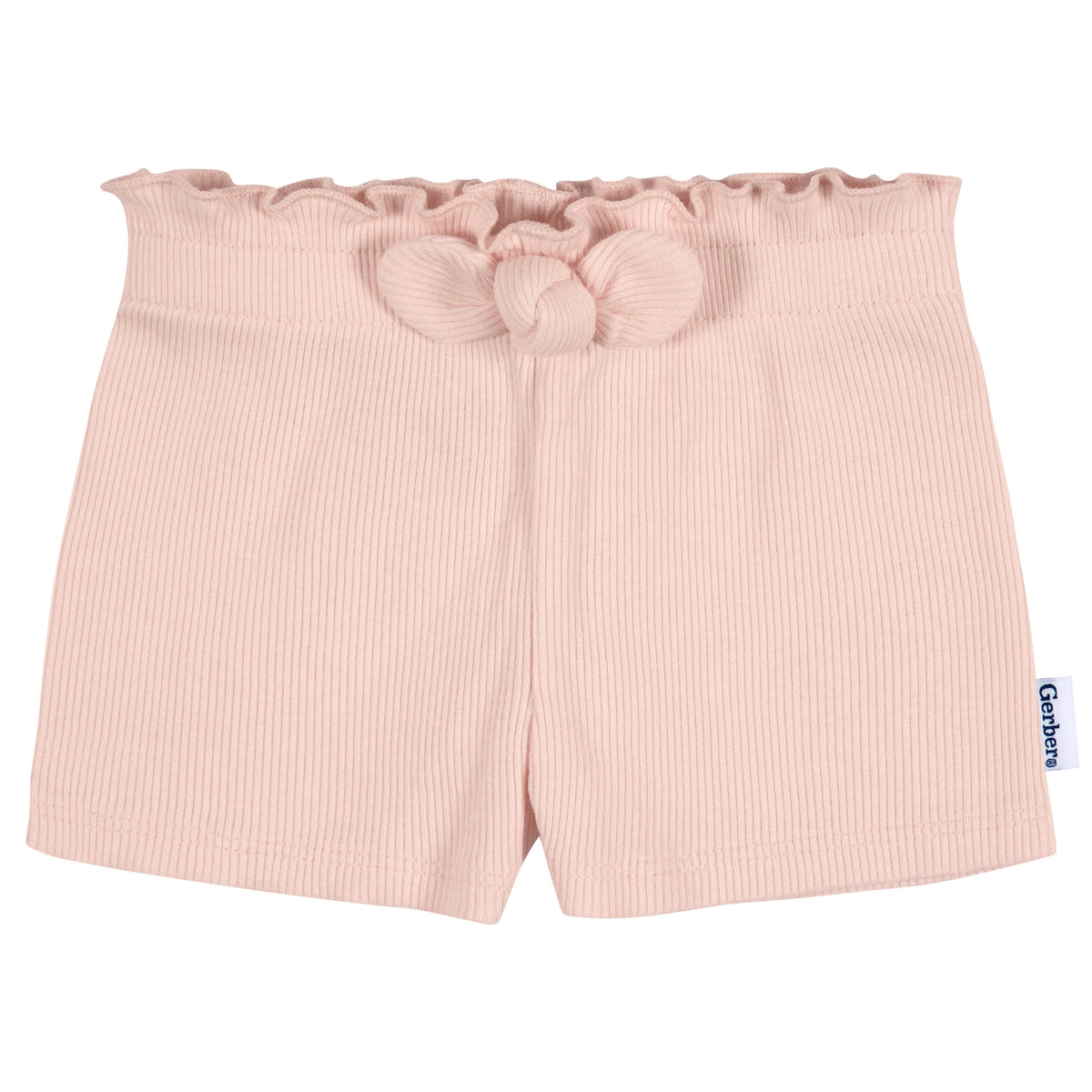 3-Pack Baby & Toddler Girls Pink/Blue Pull-On Knit Short, view 6
