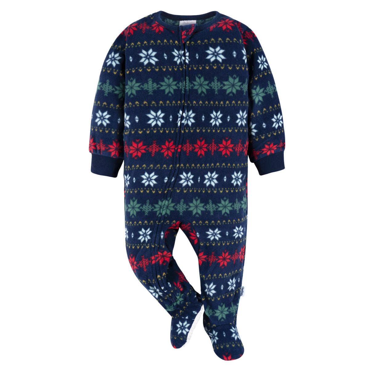 2-Pack Baby & Toddler Neutral Multi Fairisle Fleece Pajamas, view 4