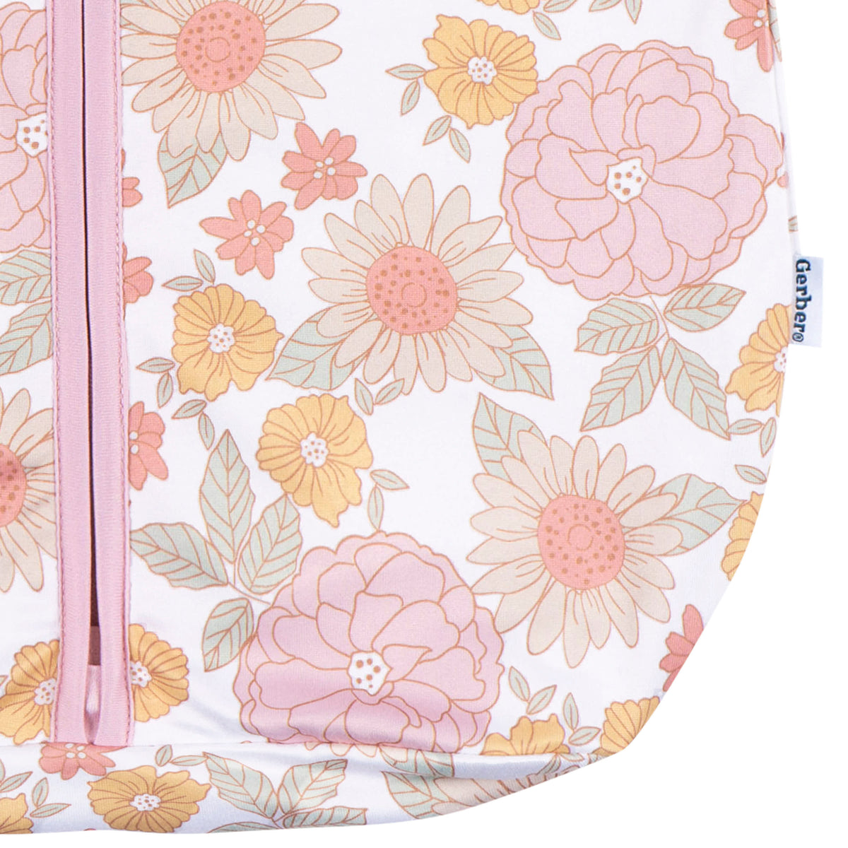 Baby Girls Retro Floral Sleepbag Wearable Blanket, view 3