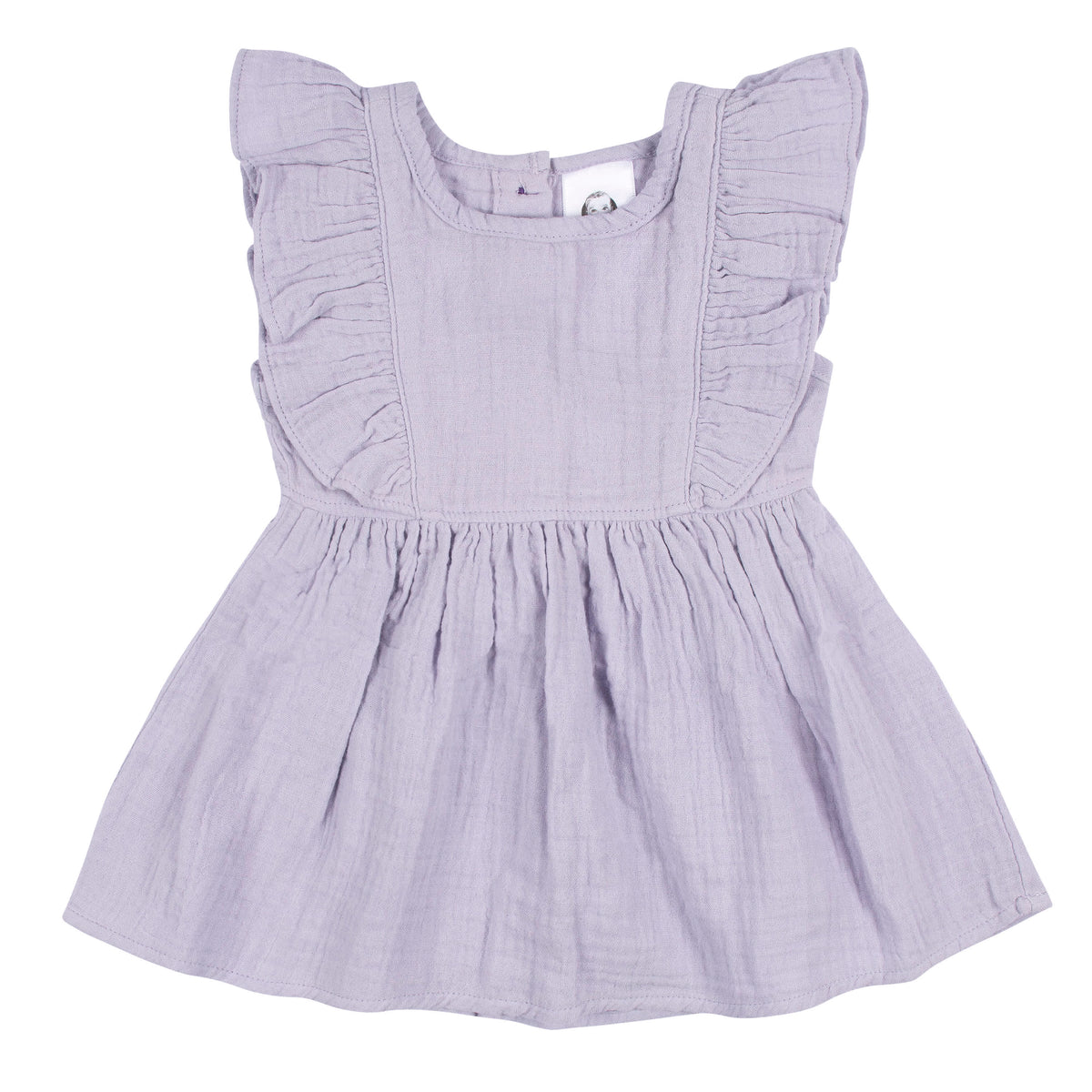 2-Piece Baby & Toddler Girls Purple Gauze Dress & Diaper Cover Set, view 4