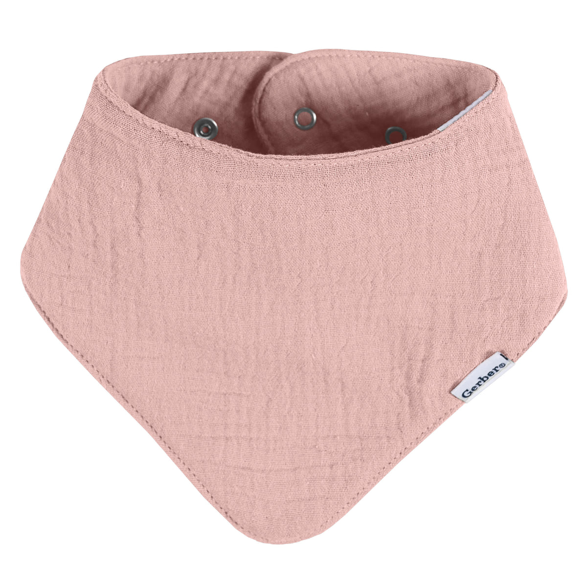 10-Pack Baby Girls Multi Pink Muslin Bandana Bib, view 5