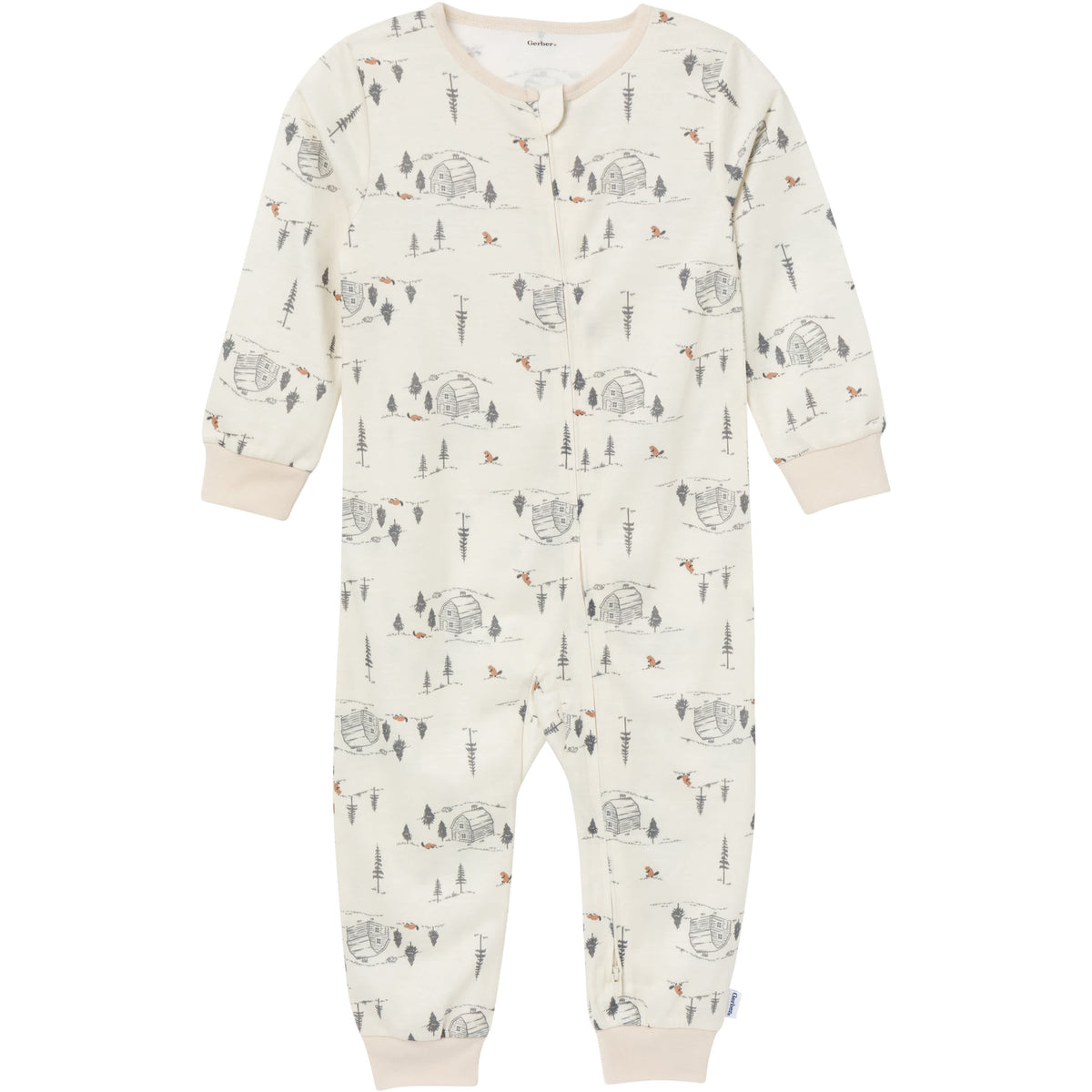 3-Pack Infant & Toddler Boys Outdoors Footless Pajamas, view 6