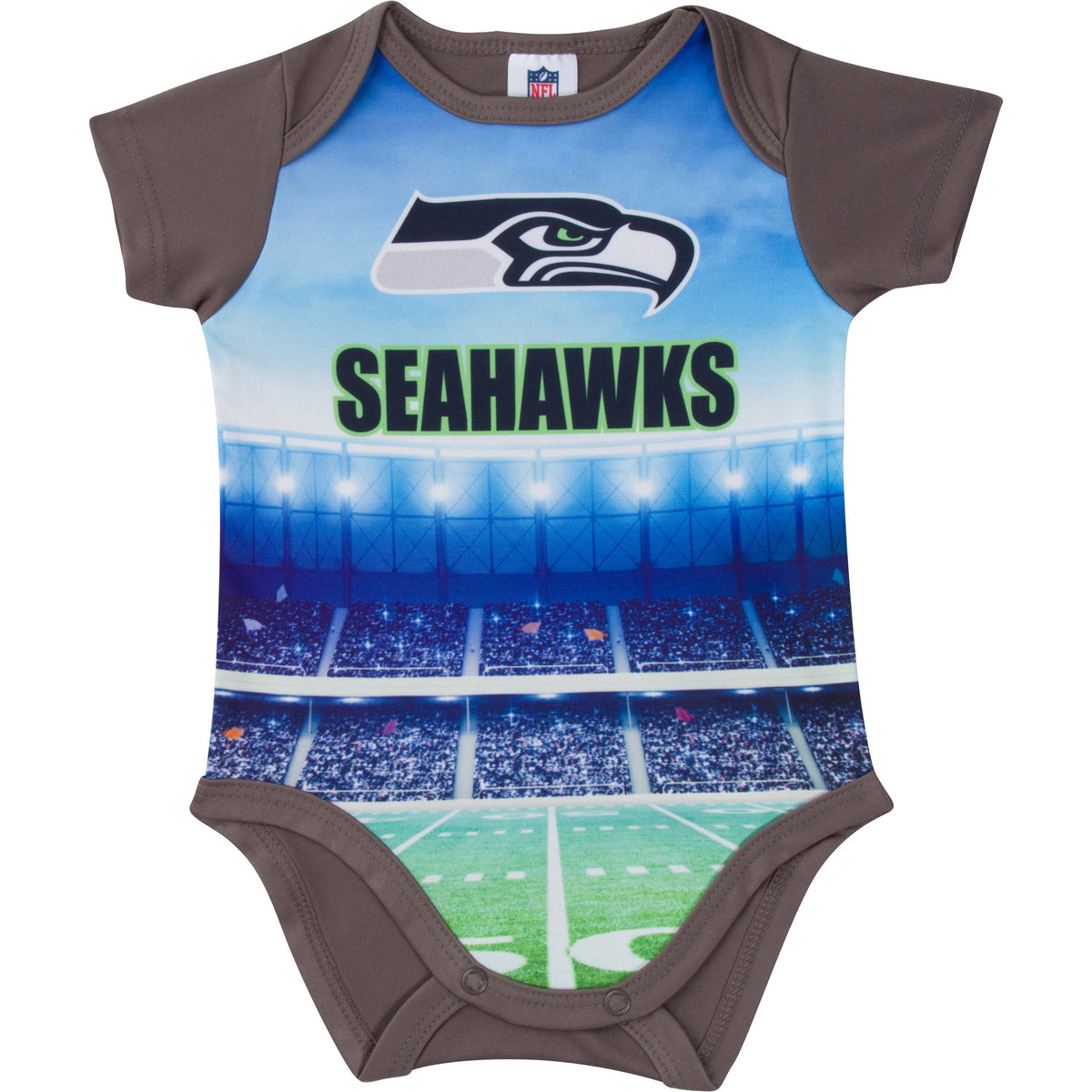 Seattle Seahawks Toddler Boys Short Sleeve Bodysuit