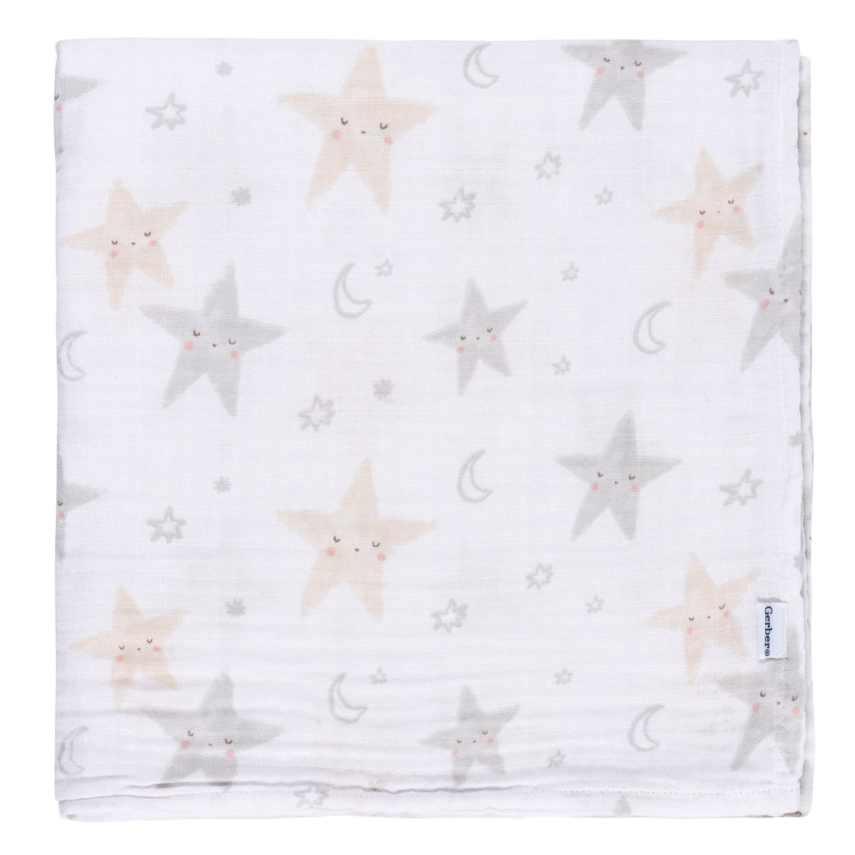 2-Pack Baby Neutral Celestial Muslin Blanket, view 3
