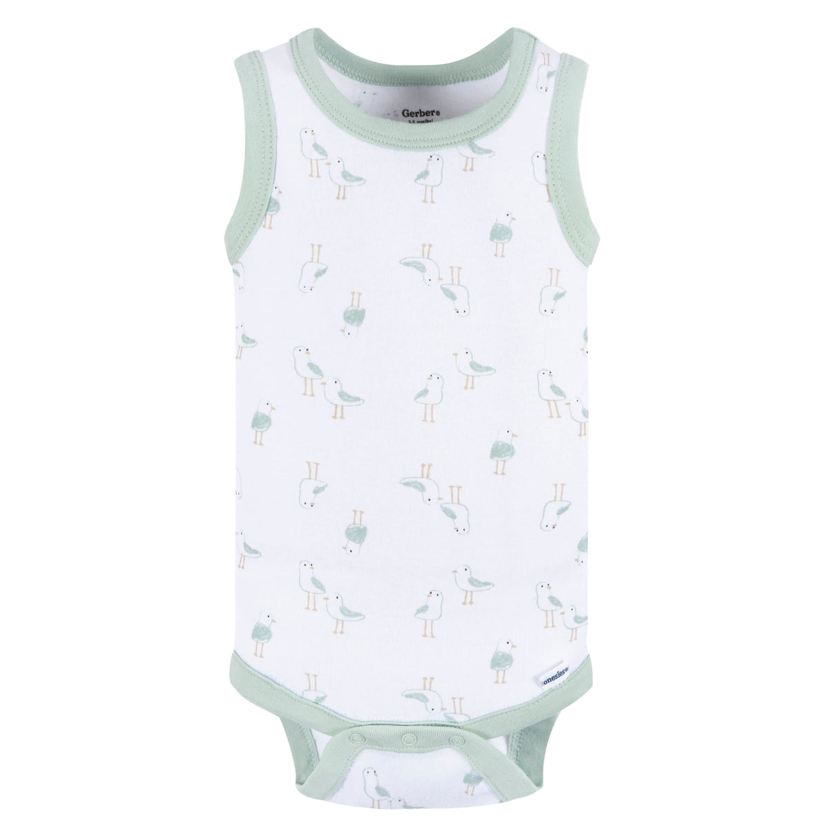 4-Pack Baby Boys Coastal Onesies Bodysuits, view 3
