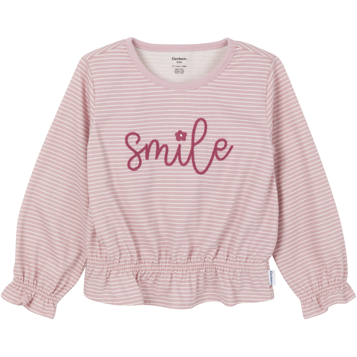 3-Piece Toddler Girls Pink Dress, Top and Legging, view 4