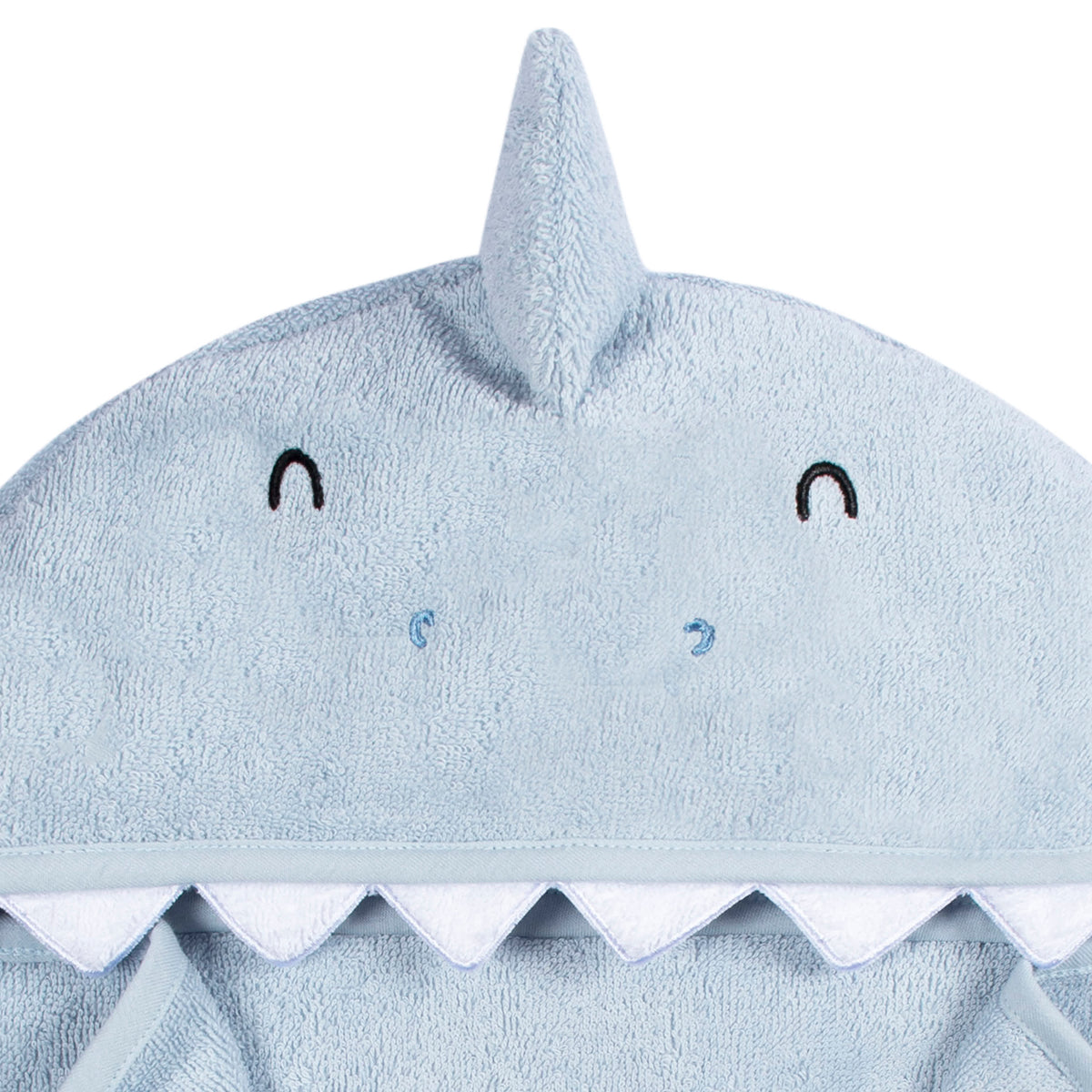 4-Piece Baby Boys Blue Shark Towel & Washcloths, view 7