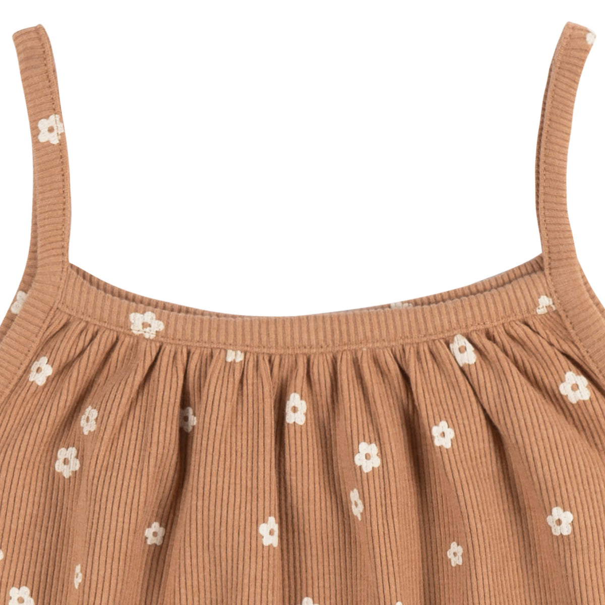 2-Piece Infant and Toddler Girls Ditsy Floral Tank Top & Shorts Set, view 3