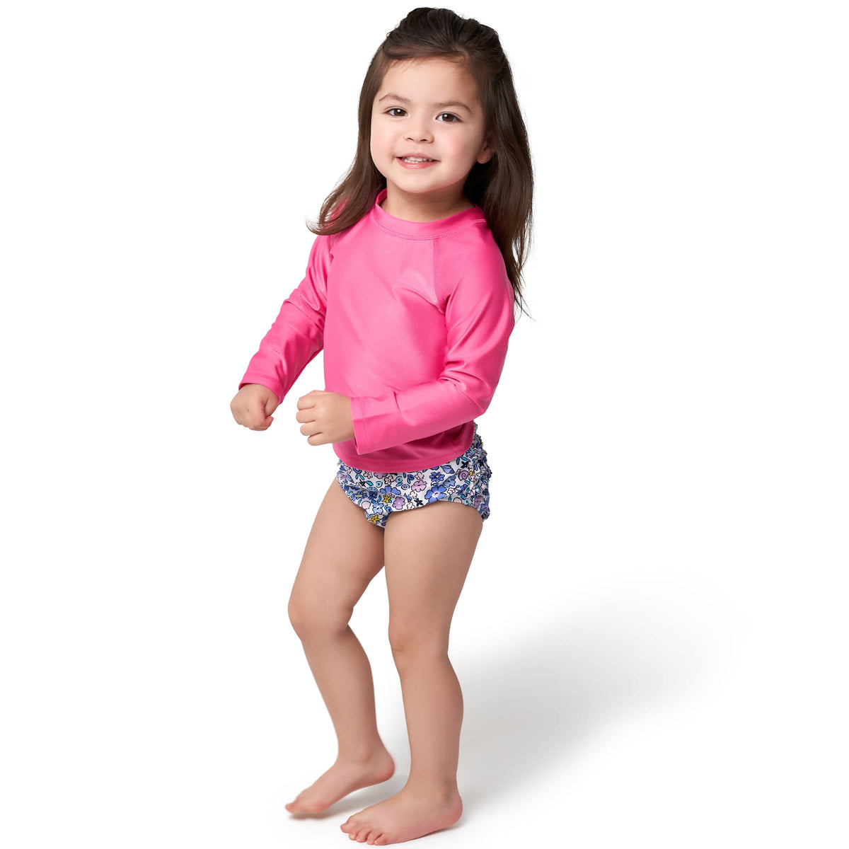 Baby & Toddler Neutral Pink Rashguard, view 2